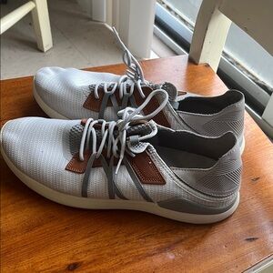 Men's Stylish Gray and Brown Sneakers